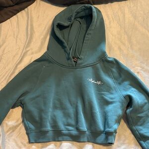 Alphalete Teal Cropped Hoodie
